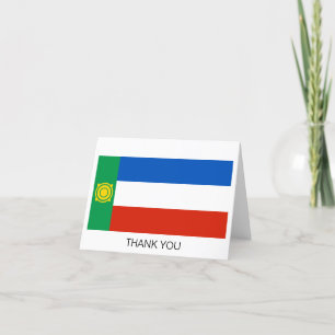 Khakassia Flag Thank You Card