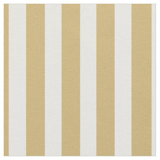 Khaki Beige and White Cabana Stripes Fabric