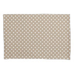 Khaki Beige Polka Dots Pattern Pillowcase Cover at Zazzle