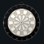 Khaki Black And White Dartboard<br><div class="desc">Khaki Black And White Dart Board</div>