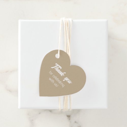 Khaki Bride Squad Thank You Favor Tags