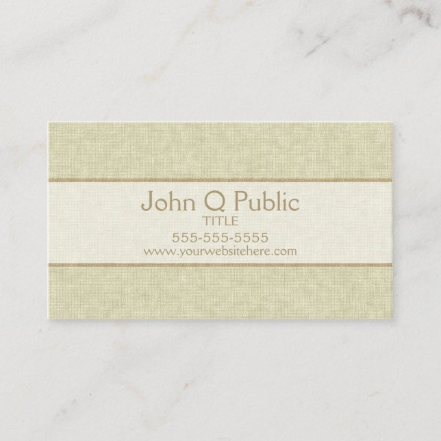 Khaki Business Card (Front)