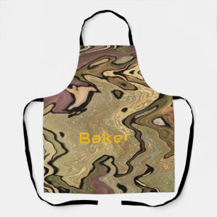 Khaki camo camouflage Cook Baker personalize Apron