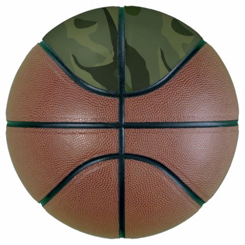 Khaki camouflage basketball