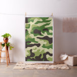 Khaki camouflage pattern fabric
