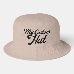 KHAKI Classic Custom Bucket Hat Blank Template