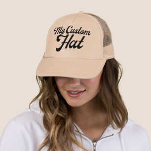 KHAKI Custom Trucker Hat Mesh Back Cap Blank