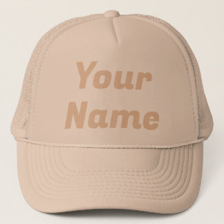 Khaki CUSTOMIZABLE Trucker Hat
