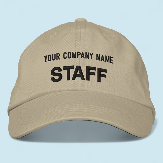 Khaki Embroidered Staff Hat Custom Baseball Cap (MISOOK Khaki Embroidered Staff Baseball Cap)