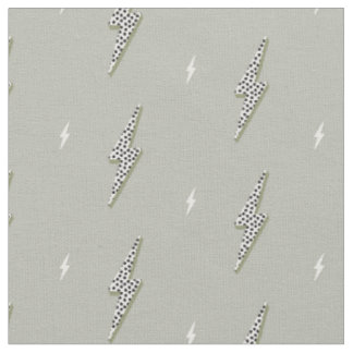 Khaki green lighting thunderbolt electric simple fabric