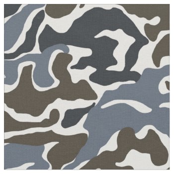 Khaki Grey Camo Military Fabric by uniqueprints at Zazzle