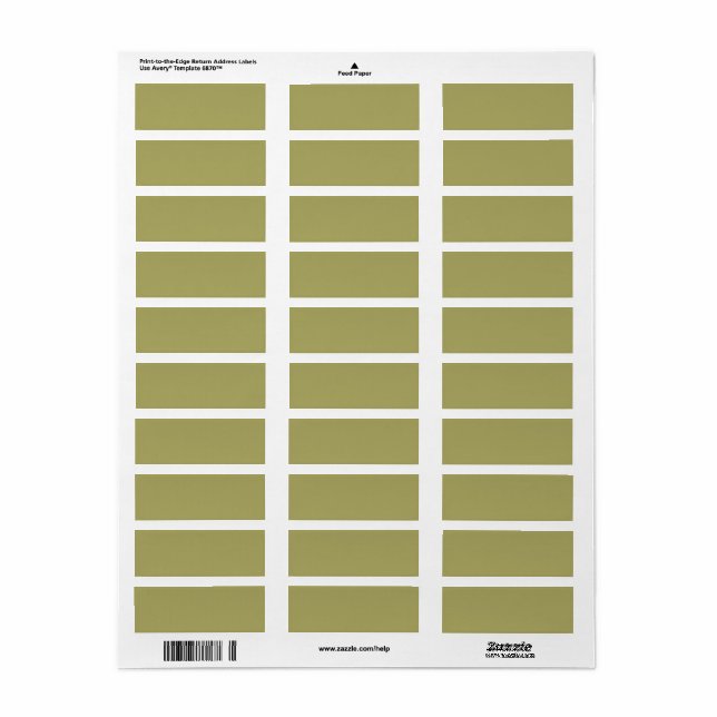 Khaki Label (Full Sheet)