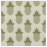 Khaki Pineapple Pattern Fabric
