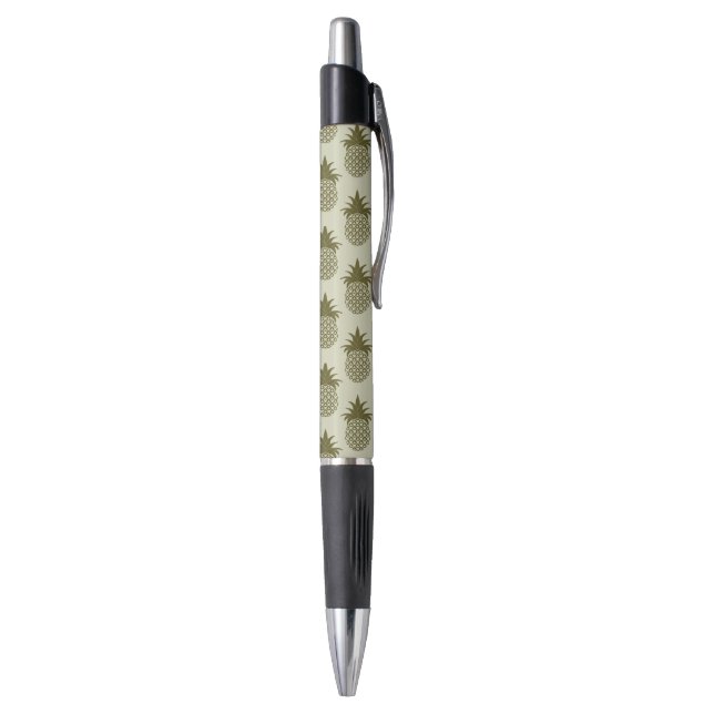 Khaki Pineapple Pattern Pen (Bottom (Vertical))