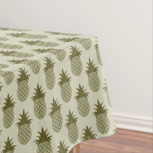 Khaki Pineapple Pattern Tablecloth