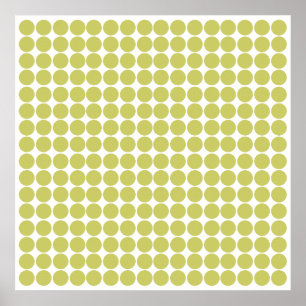 Khaki Safari Dot Poster