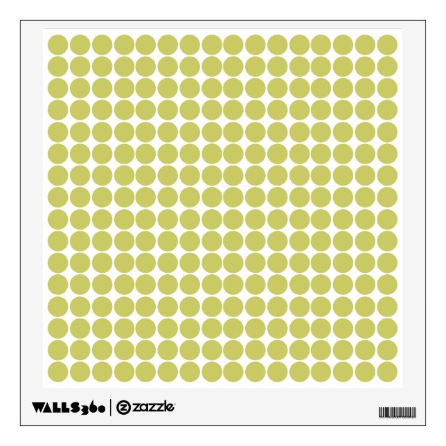 Khaki Safari Dot Wall Sticker (Front)