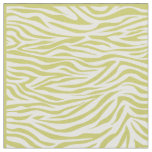 Khaki Safari Zebra Fabric