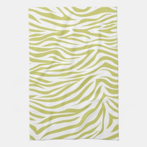 Khaki Safari Zebra Towel