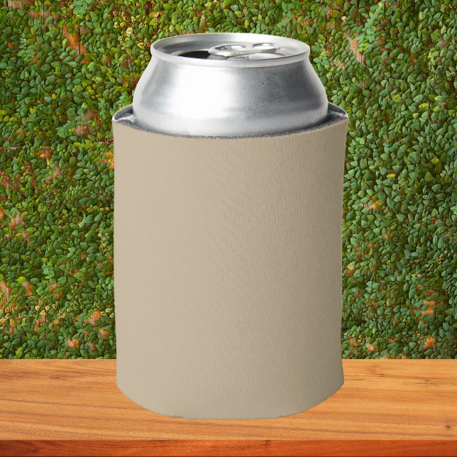 Khaki Solid Color Can Cooler (Creator Uploaded)
