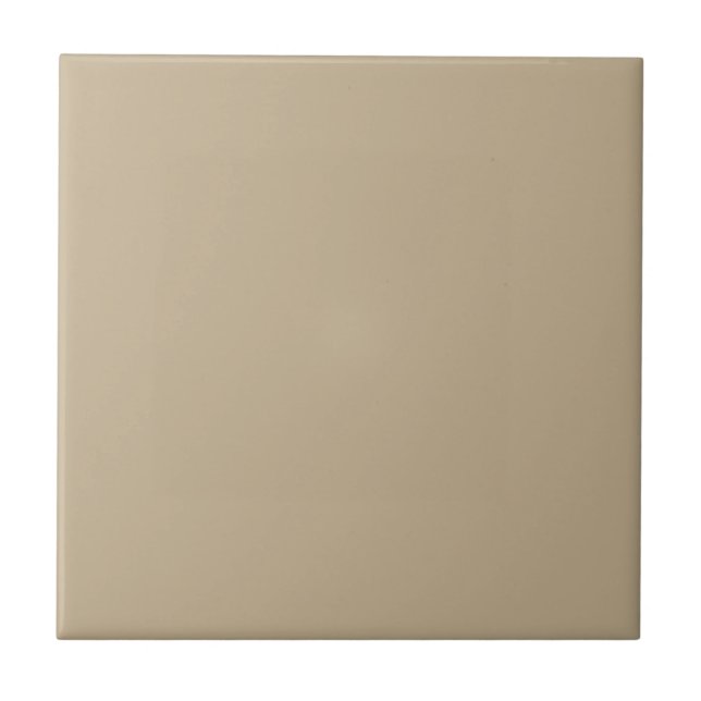 Khaki Solid Color Ceramic Tile (Front)