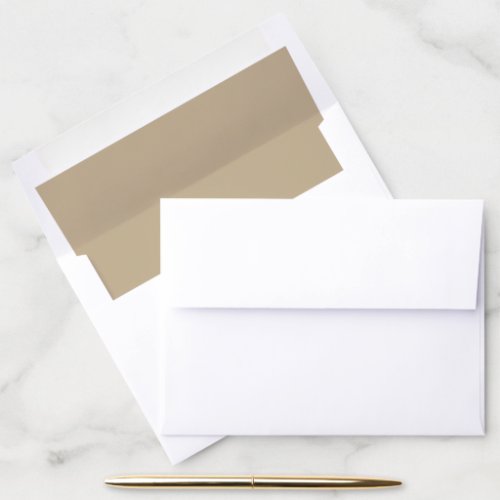 Khaki Solid Color Envelope Liner