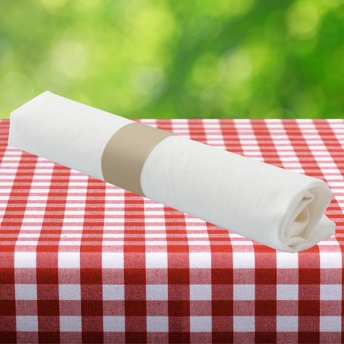 Khaki Solid Color Napkin Bands