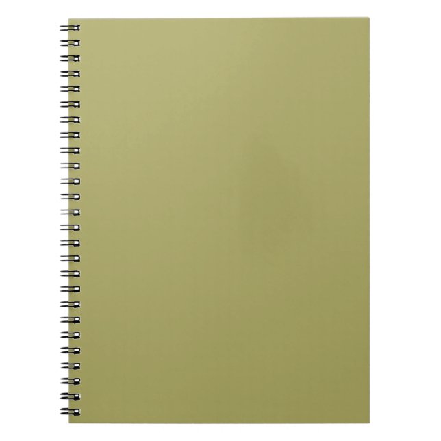 Khaki solid color notebook (Front)