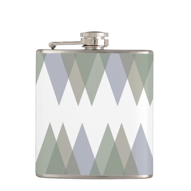 Khaki triangles flask (Front)