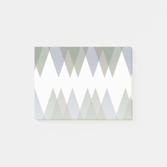 Khaki triangles post-it notes (Front)