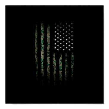 Khaki USA flag Poster Khaki USA flag Poster