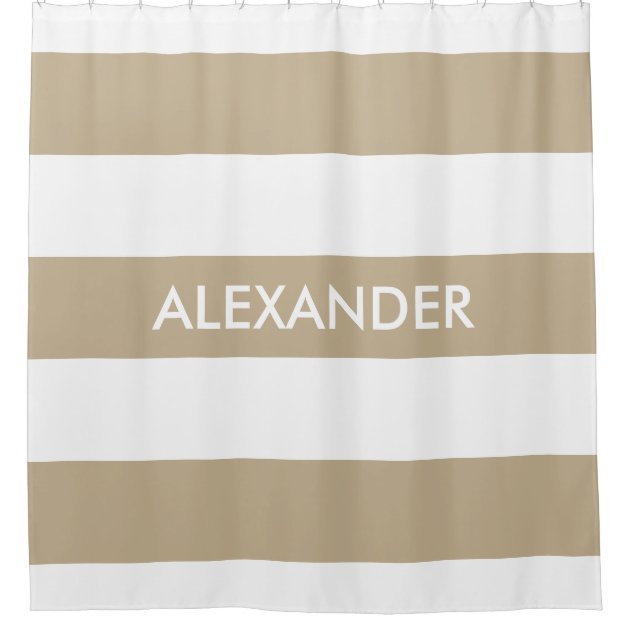 khaki shower curtain