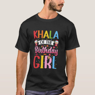 Khala Of The Birthday Girl Aunt Candy Party Family T-Shirt