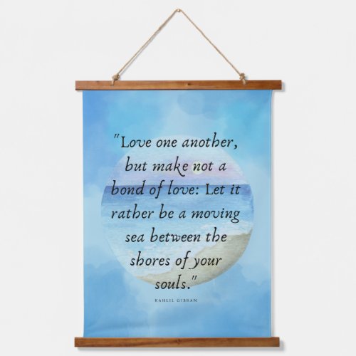 Khalil Gibran Love Quote Wall Art Tapestry 