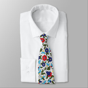Khalil Hebron Ceramic Middle Eastern Arab Floral Neck Tie
