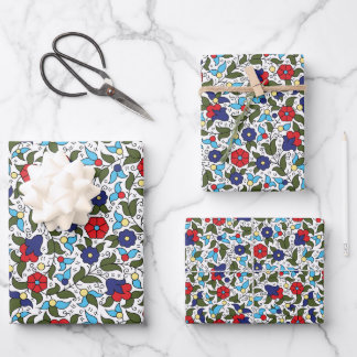 Khalil Hebron Middle Eastern Ceramic Inspired Wrapping Paper Sheets
