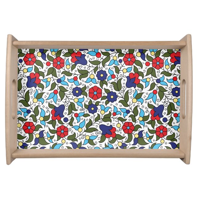 Khalil Hebron Middle Eastern Ceramic  Serving Tray (Front)