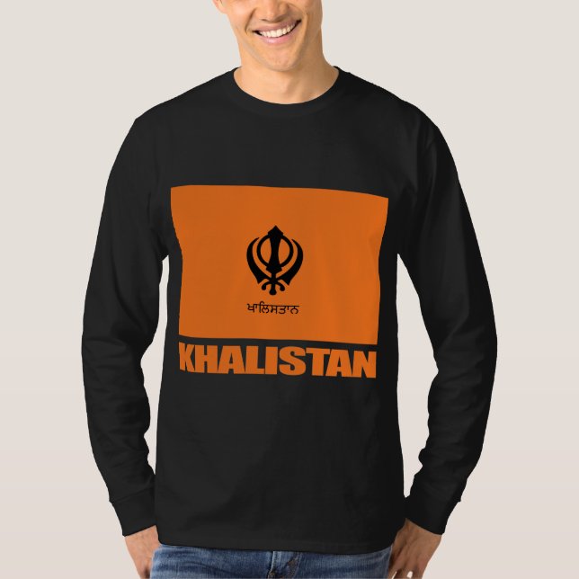 Khalistan Flag Apparel T-Shirt (Front)