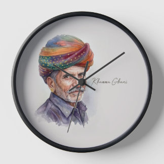 Khamma Ghani" Rajasthani Wall Clock