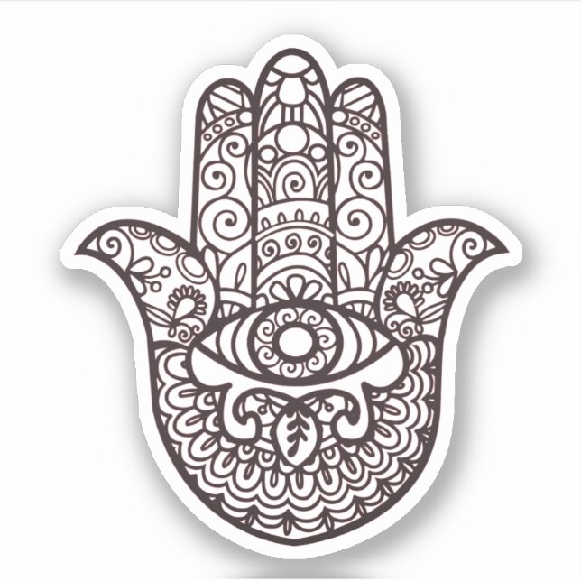 Khamsa Hand Good luck Sticker (Front)
