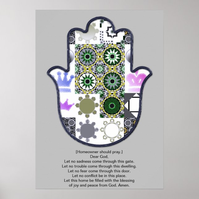 Khamsa Hand Poster Design 1 Owner (Front)