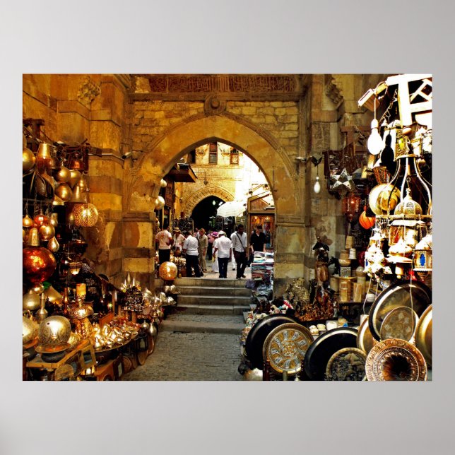 Khan al-khalili market poster (Front)