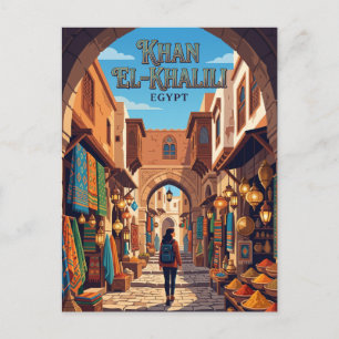 Khan el-Khalili Egypt Postcard