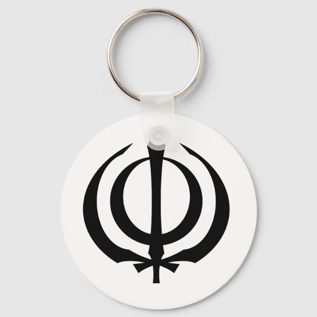 Khanda-B Keychain (Front)
