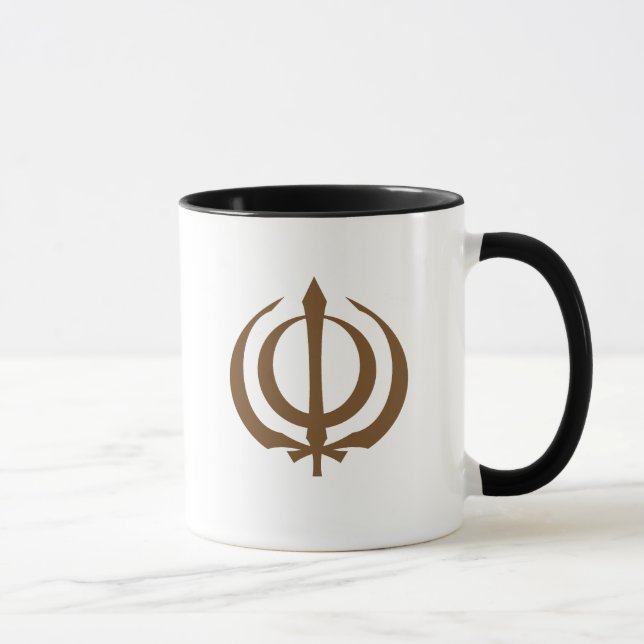 Khanda-Brown Mug (Right)
