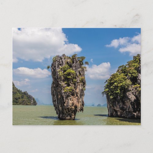 Khao Phing Kan rock island Phuket in Thailand gift Holiday Postcard