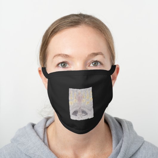 Khaos Crystal Black Cotton Face Mask (Worn)