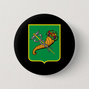 Kharkiv City Flag Ukraine Ukrainian Pride Button