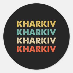 Kharkiv Ukraine Classic Round Sticker