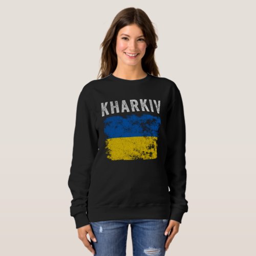 Kharkiv Ukraine Ukrainian Patriotic Sweatshirt